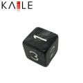 15mm Professional Black mit Abbildung Square Corner Würfel